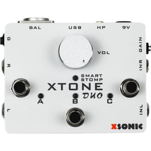 XTONE Duo 192K Mobile Guitar & Mic Interface for iphone/PC With MIDI Control & Preamp & 48V Phantom Power & Ultra Low Latency