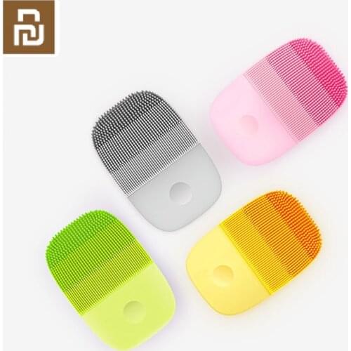 Youpin inFace Electric Deep Facial Cleaning Massage Brush Sonic Face Washing IPX7 Waterproof Silicone Face Cleanser Skin Care
