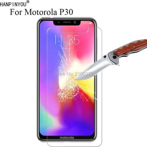1 Pc / 2 Pcs 9H 2.5D Tempered Glass Screen Protector For Motorola P30 6.2" Protective Film + Clean Tools