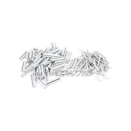 60 Pcs FC1-34P Flat Ribbon Cable 2 Row 34 Pin IDC Socket Connector White