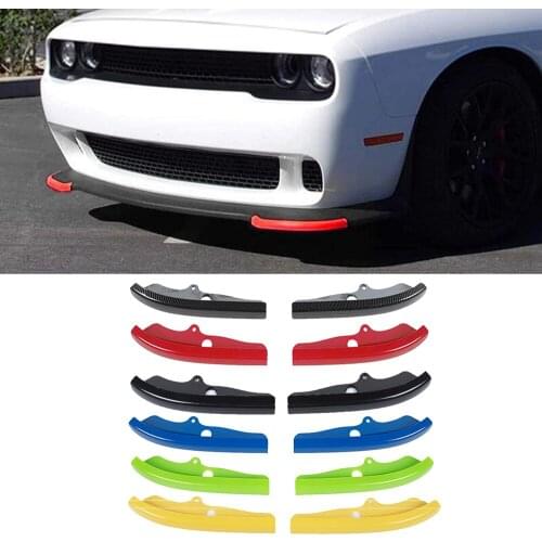 ABS Exterior Car Stickers for Dodge Challenger 2015-2021 Front Front Bumper Lip Cover Splitter Spoiler Guard Trim Accessories