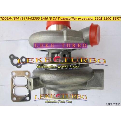 Free Ship Turbocharger TD06 TD06H-16M 49179-02300 5I-8018 Turbo For Caterpillar Excavator 320B 320C 320L Engine S6KT Diesel