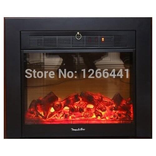 Electric fireplace firebox insert chimneypiece burner warm air bolwer optical artificial flame decoration
