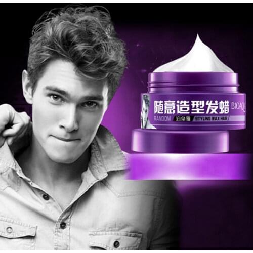 BIOAQUA Men Hair Color Wax Mud Long-lasting Moisturizing Fluffy Easy To Stereotypes Hair Oil Styling Tools Hair Gel