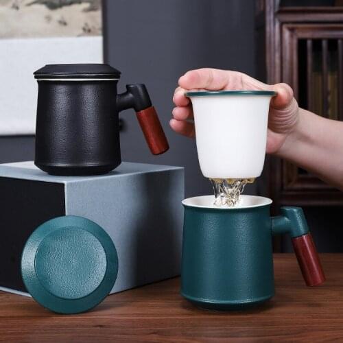 With Infuser Beautiful Tea Cup Japanese Style Tea Cup Ceramic Tea Sets Tea Pots Ceramic Cups Creative Mug Personality Gift
