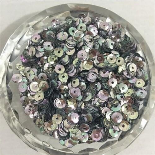 50g(10000pcs) 4mm Brilliant Silver CUP round loose sequins Paillette sewing Wedding craft good quality Free Shipping