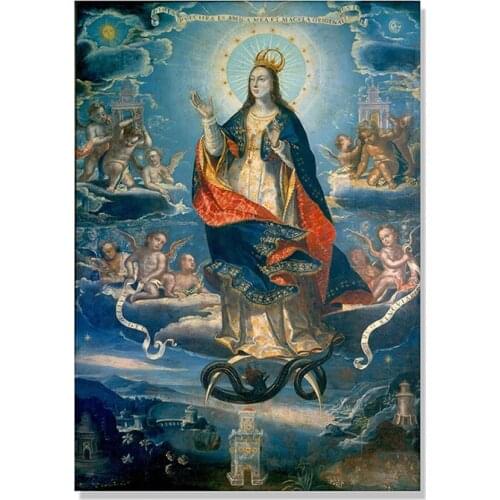 Square Diamond Embroidery Retro Art Virgin Angel Religion Gift Handicraft Diamond Painting Cross Stitch Home Decoration JX750