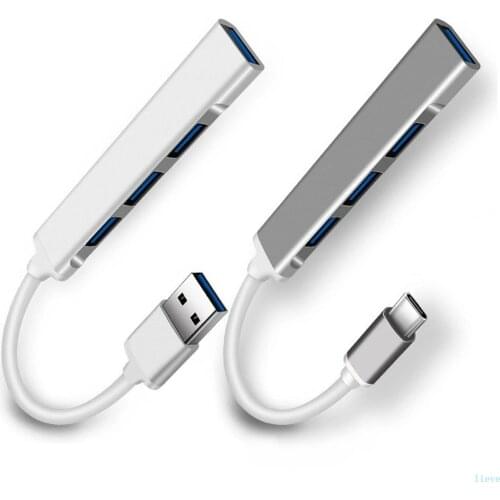 Mini hub 3.0 USB HUB 3.0 TypeC 3.1 4 Port Multi Splitter Adapter OTG USB for Macbook Pro 13 15 Air Mi Pro HUAWEI PC Accessories