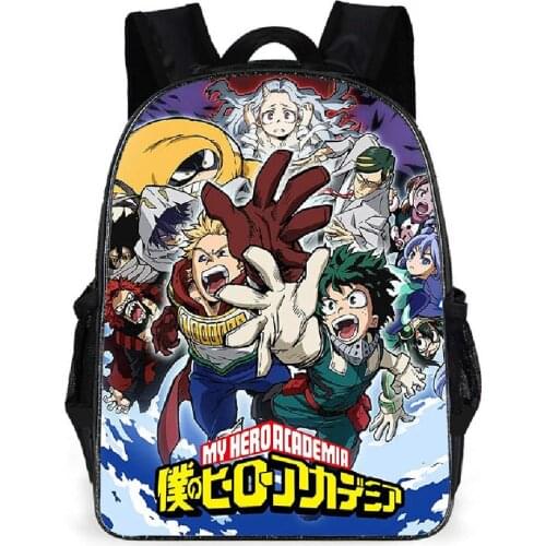 2021 New Boys Girls Backpack 3D Print Hip hop My Hero Academia Teenager Cosplay Waterproof Oxford Travel Bags School Laptop Bags