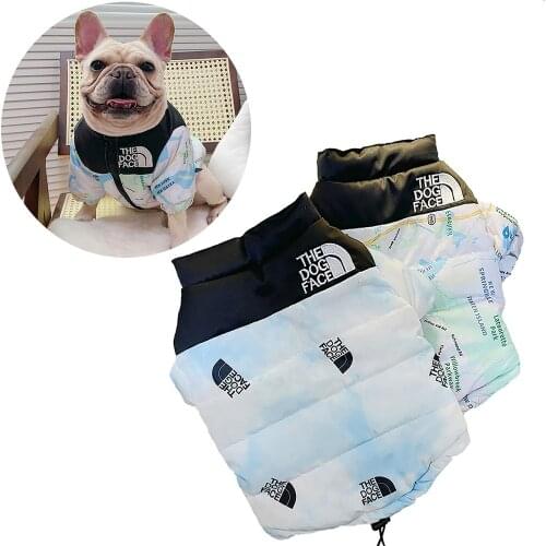 New Pet Dog Clothes Winter Warm Dog Face Jacket Coat Fashion French Bulldog Pug Chihuahua Yorkshire Puppy Designer Dogs Costume