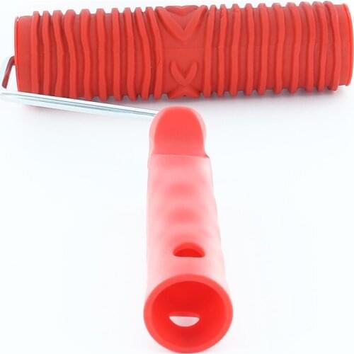 Empaistic Graining Pattern Stamp for Wall Decoration DIY Red