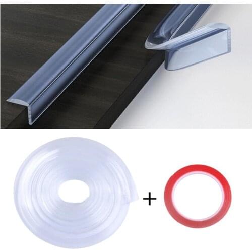 1M Transparent Corner Protector Strip Baby Safety Table Edge Furniture Corner Guards Silicone Cover Kids Collision Bumper Strip