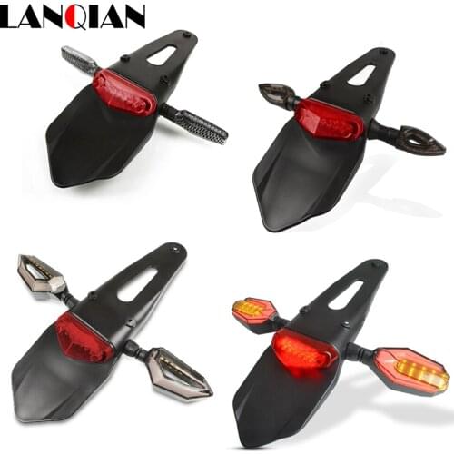 Motorcycle Turn Signal Enduro LED Rear Break Tail Light Motorbike Brake Stop Signal For Kawasaki Honda Suzuki Yamaha Parts