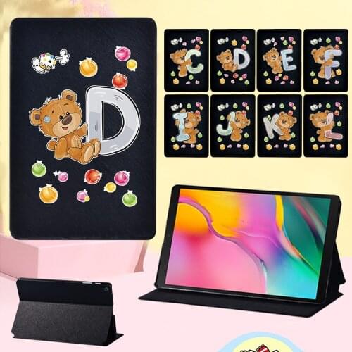 For Samsung Galaxy Tab S7 T870 T875 11" Folding Cover Case for Tab S5e T720 T725/Tab S6 T860 T865 10.5" Letter Flip Cover Case