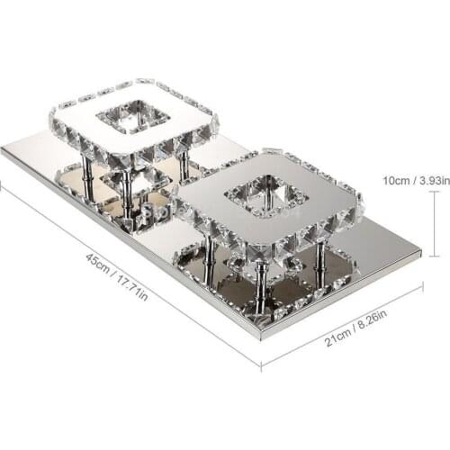 Modern Simple Led Crystal ceiling light Square Room light Corridor porch Balcony Passing lamp Corridor light Home