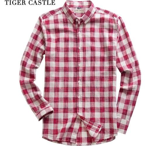 Мужские приталенные рубашки TIGER CASTLE China At AliExpress