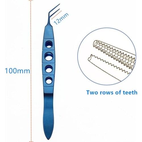 Titanium Pet surgical tweezers Nucleus Fragment Forcep Veterinary surgical instruments