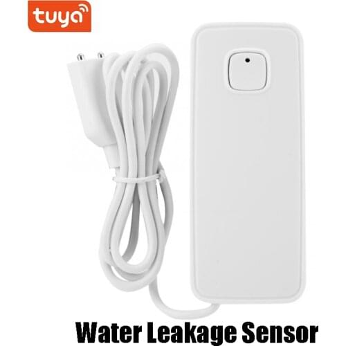 Household Tuya Smart Wifi Water Leakage Sensor Independent Leak Alarm Detector Flood Alert Overflow Smart Home APP Control