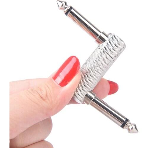 1/4 6.35mm Plug Electric Guitar Effect Pedal Connector Z Type Audio Adaptors Coulper Connecting Jack Interface Cable Adaptor 3A