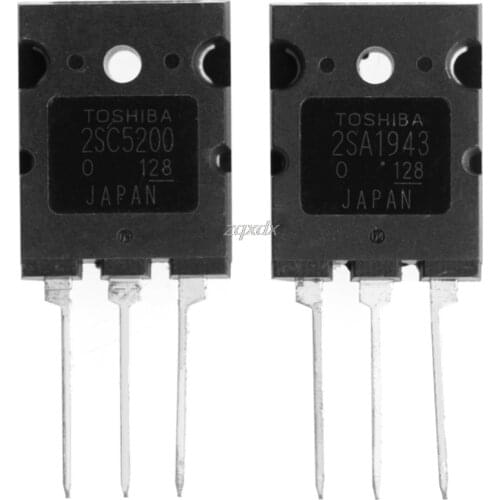 1 pair of A1943 C5200 2SA1943 2SC5200 High Power Amplifier Tube Drop ship