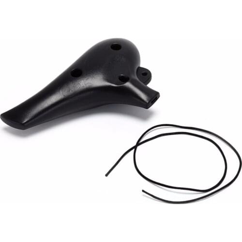 12 Holes Plastic Alto C Ocarina Flute with Music Score for Music Lover and Beginner Wind Instruments