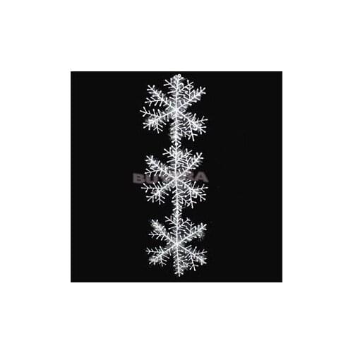 3pcs/pack White Snowflake Ornaments Christmas Holiday Festival Party XMas Christmas Decorations For Home Decor