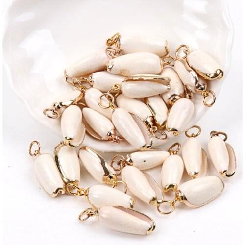 Plating Spiral Cut Shell For Scrapbook Craft DIY Handmade Seashells Glass Bottle Nautical Home Decoration 5pcs