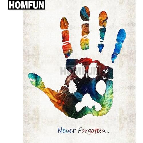 HOMFUN Full Square/Round Drill 5D DIY Diamond Painting "Love dogs" Embroidery Cross Stitch 5D Home Decor Gift A03759