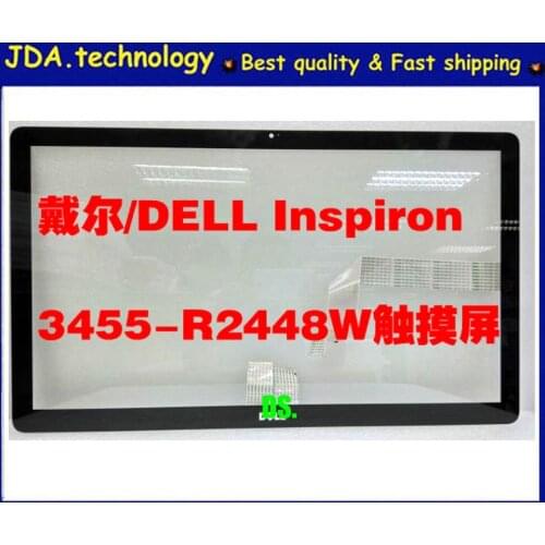 Free EMS/DHL fast shipping,New/org LCD front glass For 23.8" DELL Inspiron 3455-R2448W All-in-one screen glass Touching function