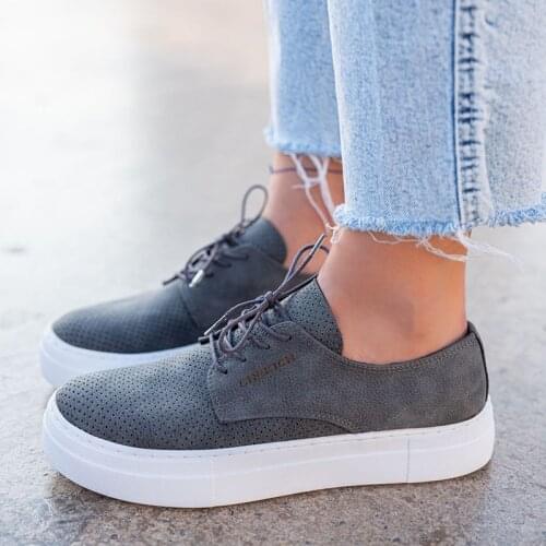 Chekich Womens and Mens Casual Shoes Anthracite Color Non Leather Laces Spring & Fall Seasons Gray Classic Formal 2021 Fashion Platform Lightweight Sneakers Fabric Breathable New Brand High Quality CH061 Women V2