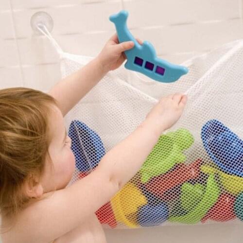 Baby Bathroom Storage Bag Mesh Net Brand Bathtub Suction New Fashion Kids Bath Portable Toys Organizer Holder 1 Pcs Hot