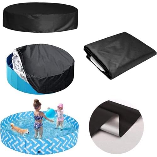 Swimming Pool Cover Rainproof Dust Cover Round Heat Insulation Film Foldable Pool Covers For Indoor Outdoor Pool Accessories