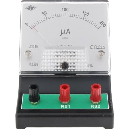 Microampere Ammeter DC Current Meter 0-200 Microamp, 2.5 Resolution