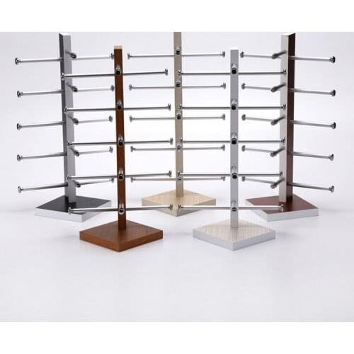 Mordoa 5 colors Wood Display Stand For Sunglass 3D Glass 5 vice Glasses Display Stand Holder Rack/Shelf Assembly New Arrival