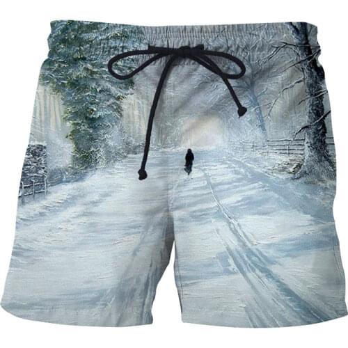 2021 Summer Mens 3D Printed Beach Shorts Running Sports Workout Shorts for Men Quick Dry Training Gym Athletic Mens Shorts