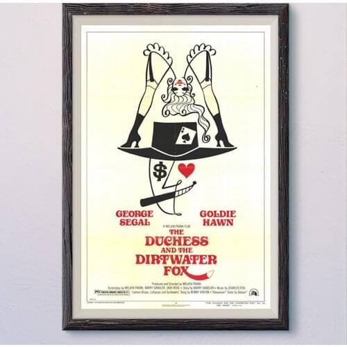 N411 THE DUCHESS AND THE DIRTWATER FOX Vintage Classic Movie Wall Silk Cloth HD Poster Art Home Decoration Gift