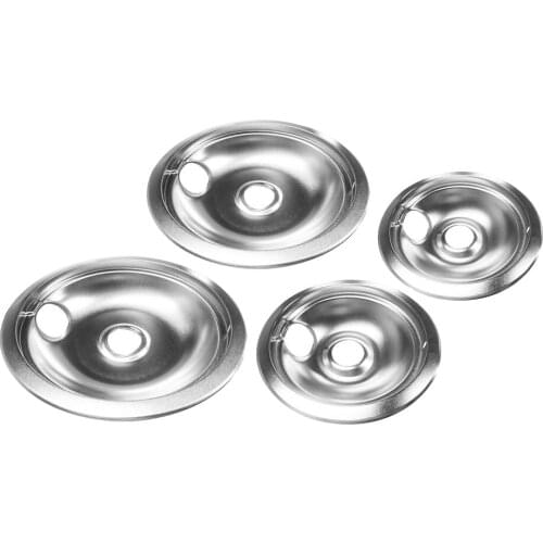 Stove Drip Pans Replacement Set for GE-Hotpoint 4Pcs (2) 6' &(2) 8