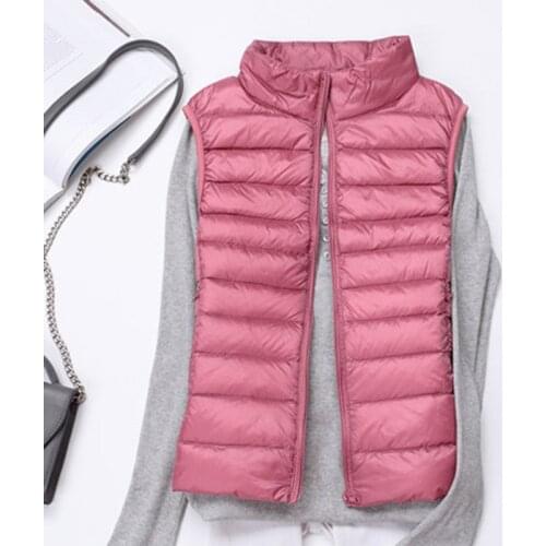 The new womens high-grade lightweight lightweight down jacket vest vest waistcoat liner was thin