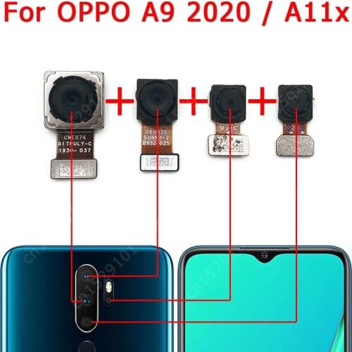 Original Rear Camera For OPPO A11x A9 2020 Back View Main Big Backside Camera Module Flex Cable Replacement Repair Spare Parts