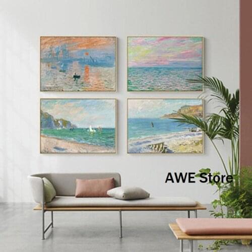 Claude Monet Poster, Monet Water Lilies, Museum of Modern Wall Art Exhibition Poster, Claude Monet MoMA Print, Living Room Decor