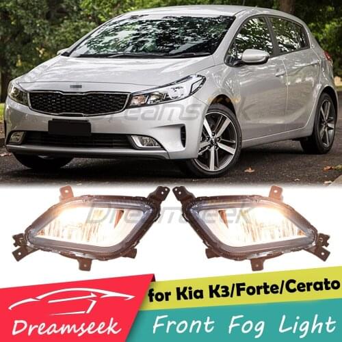 Front Bumper Fog Light for Kia K3 Forte Cerato 2017 2018 Driving Lamp Bulb H8 Halogen