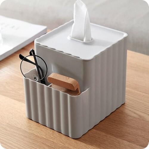 Nordic Simple Desktop Tissue Paper Box Creative Living Room Wipes Container Coffee Table Napkin Holder