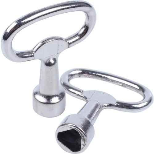 Key slot for bolt Triple-cornered Triangular metal panel 8 mm x 2