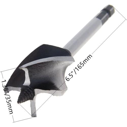 Utoolmart Auger Bits High Speed Steel Twist Drill Bit 155/165/460mm Length Woodworking Drilling Tool High Quality