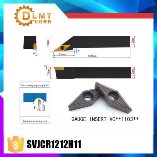 SVJCR1212H11 93 Degrees External Turning Tool Holder For VCMT110304 VCMT110308 Used on CNC Lathe Machine
