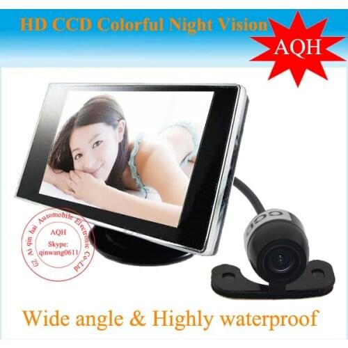 Factory promotion 2016 High Resolution 4.3" Color TFT LCD Car Rearview Monitor for DVD VCD Camera VCR video Super Slim