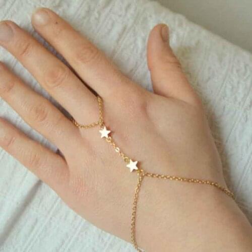 Luxury Wedding star Bracelets For Women present slave Statement Elegant Bracelets Bangles Fashion indian Jewelry 2017