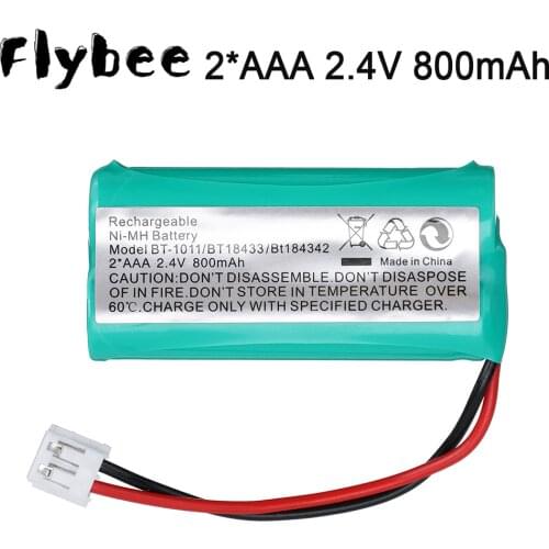 1PCS 2.4V AAA 800mAh Ni-MH Battery BT-1011 Rechargeable Cordless Phone Battery Walkie talkie battery BT-1011 BT-1018 BT101 2*AAA