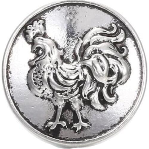 10Pcs/lot 18mm Metal Cock Snap Button Bracelet Fashion DIY Jewelry For Charm Watches Women