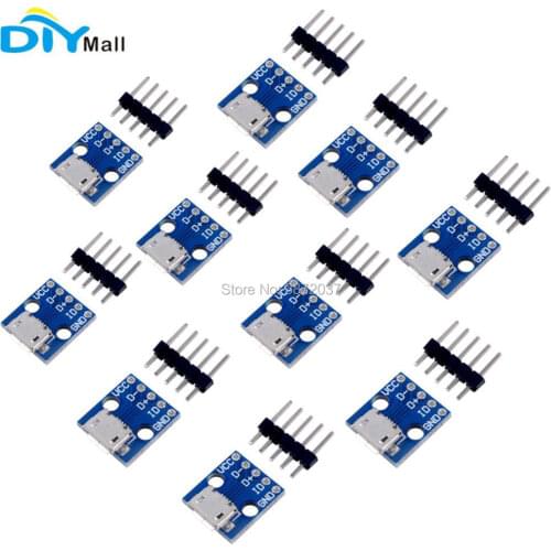 10pcs/lot CJMCU Breakout Switch Module Micro USB 5V Power Adapter Board for Arduino